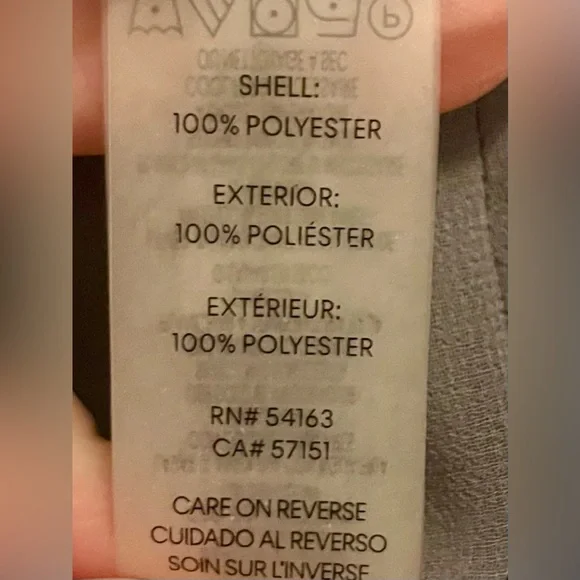 Calvin Klein Silky Top with Sheer Sleeves, Ruffles, Metal Buttons - so elegant! - Picture 8 of 8